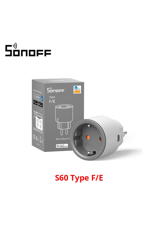 S60TPF SONOFF S60 EU SONOFF Wifi Socket Wifi Smart Socket Overload Protection Timer Smart Scene Remo