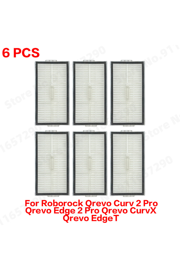 roborock 6 Pcs For Roborock Qrevo Curv 2 Pro Qrevo Edge 2 Pro Qrevo CurvX Qrevo EdgeT Main Side Brus
