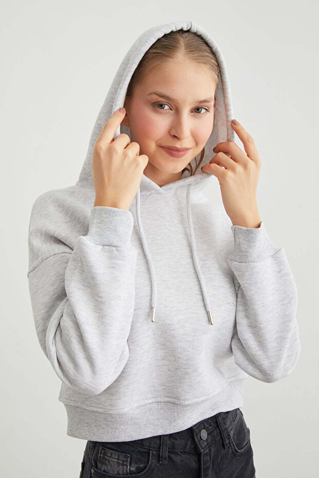3 Thread Basic Hooded Sweatshirt - 6