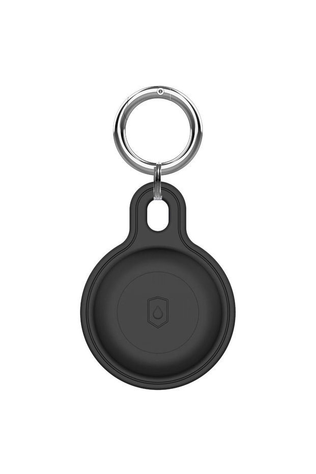 black Upgraded Silicone Waterproof Airtag Keychain Holder Case for Airtag, Lightweight Anti-Scratch,