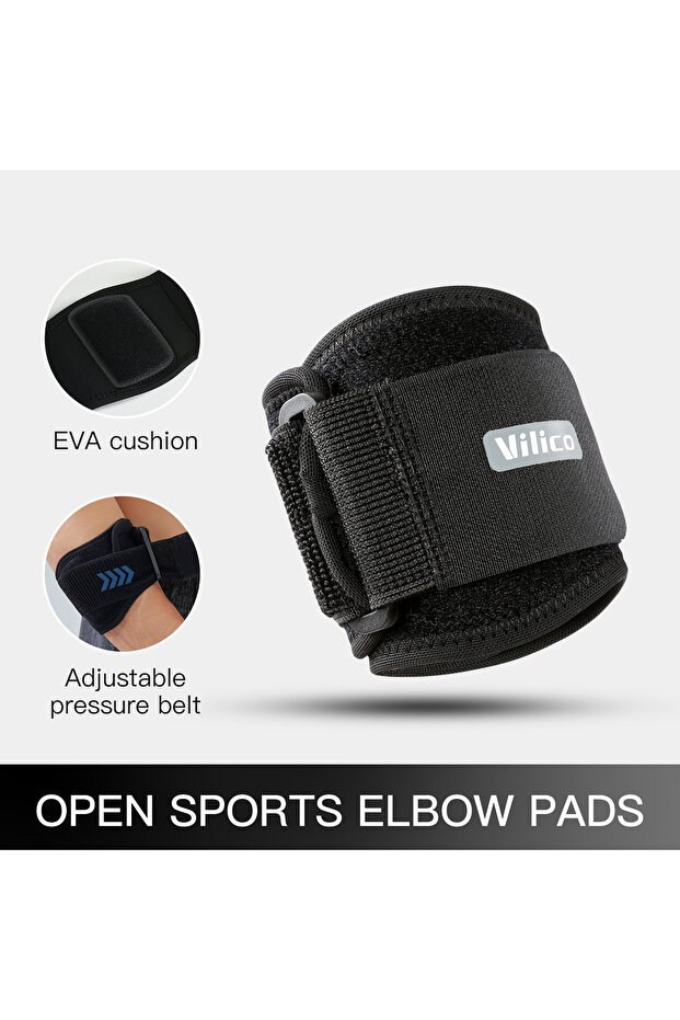 AB088-BK 1PCS Adjustbale Tennis Elbow Support Guard Pads Golfer's Strap Elbow Lateral Pain Syndrome
