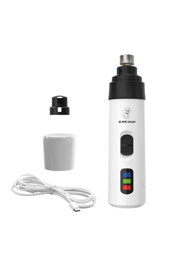 newset Dog Nail Grinders Painless USB Charging Rechargeable Pet Nail Clippers Quiet Electric Dog Ca