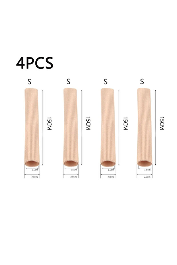 S-4PCS 1-8pcs Silicone Cover Cut Fabric Toe Separator Spacer Tube Sleeve Caps Valgus Corrector Hamme