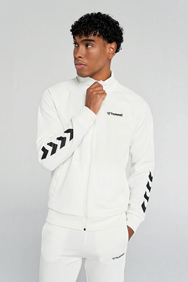 Falconzo Zip Jacket White Men's Sweatshirt 921133-9003