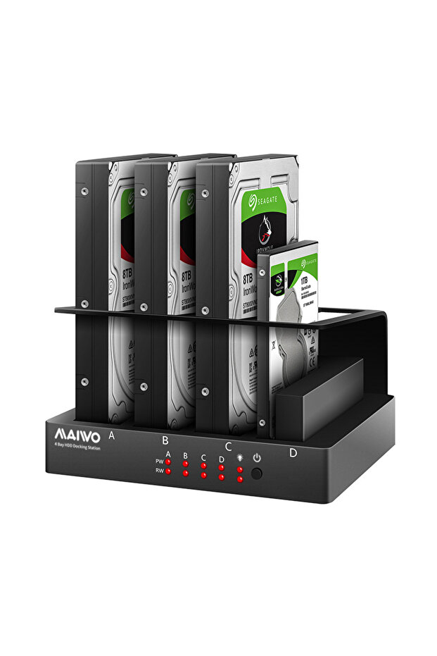 حاوية محرك أقراص صلبة خارجية متعددة الفتحات بمقبس أوروبي، مزودة بمنفذ SATA إلى USB 3.0، مقاس 2.5 و3.5 بوصة، مزودة بقاعدة توصيل محرك أقراص صلبة SSD