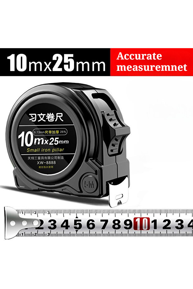 10M25MM 5M/7.5M/10M Premium Durable Tape Measure Extra-wide and Thick Steel Tape Measures for Home R