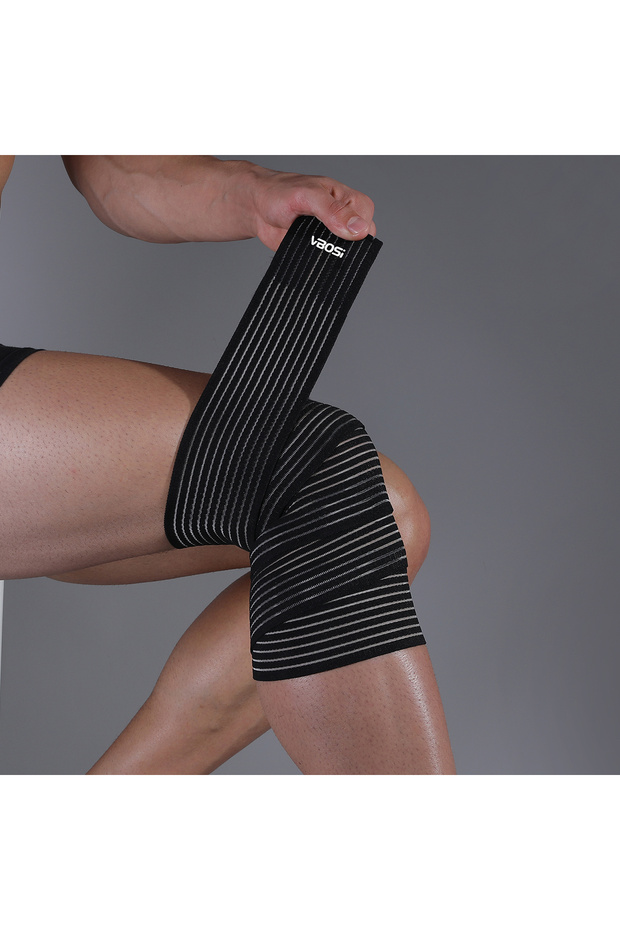 one size Black VBOSI 1 Piece Women Men Multifuctional Breathable Elastic Knee Wrap Calf Support for