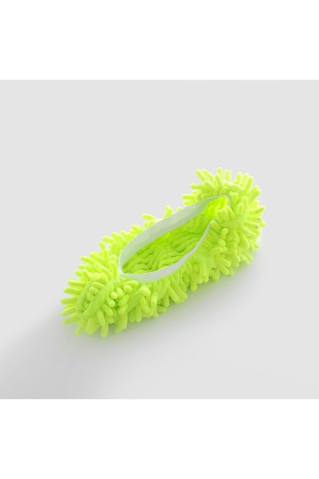 2pcs Green 2pcs Multifunction Floor Dust Cleaning Slippers Shoes Cloth Lazy Mopping Shoes Home Floor