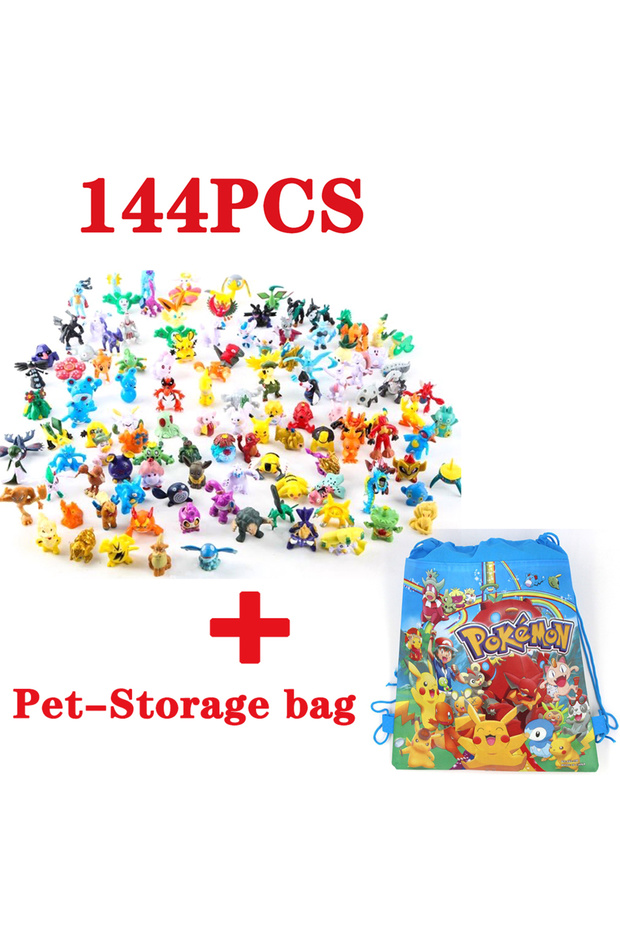 Bandai 144 Pcs With Bag 144 Style Figure Toys Anime Action Figure Model Ornamental Decoration Collec