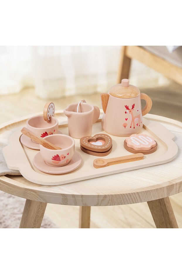 afternoon tea set Afternoon Tea Set Wooden Toy Pretend Play Food Learning Role Play Game Early Educa