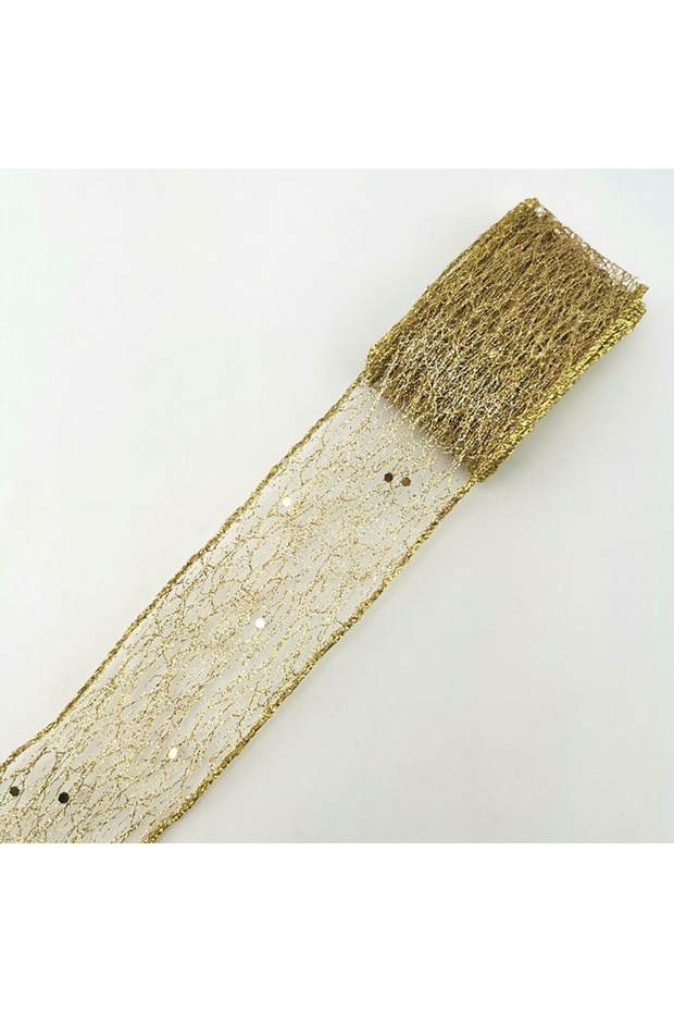 L Gold (2 M/roll) 50mm Hollow Out Shiny Ribbon Christmas Gift Packaging Foldable Line Edge Crafts We