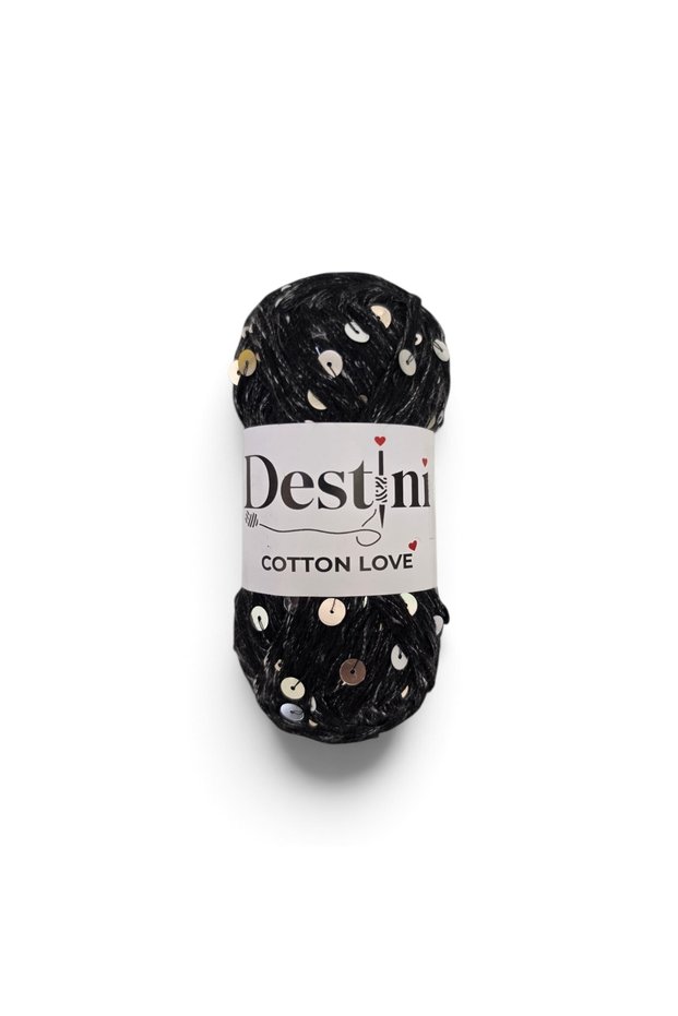 Cotton Love Shine Sequin Yarn Summer Beanie Bag Dress Hand Knitting Yarn 1 Piece 50 Gr