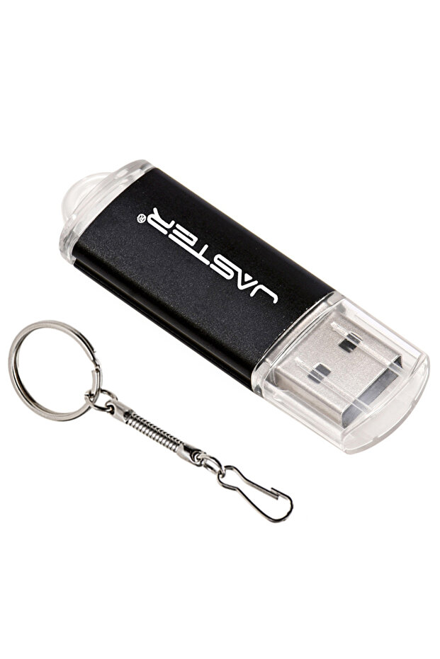 128M Black JASTER New Creative With Key Chain USB 2.0 Flash Drive 128GB 64GB 32GB 16GB 8GB 4GB 128MB