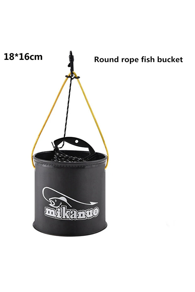 No end Outdoor Fishing Bucket Foldable EVA Thick Live Fish Bucket Bait Bucket with Rope/Handle Fishi