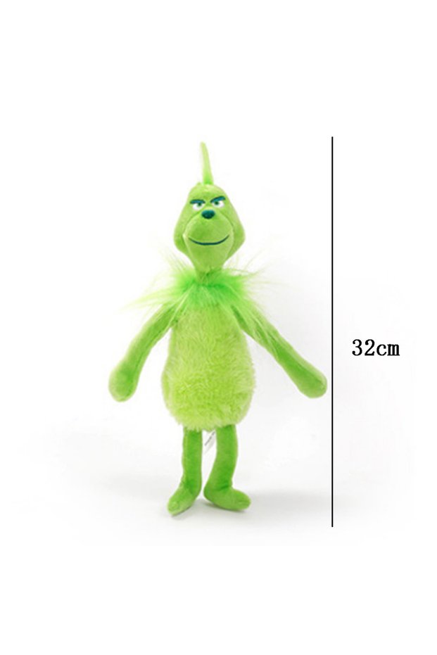 1pcs Green Shaggy Anime Figures Perfect Christmas Decoration Green Haired Monster Figurine Adorable