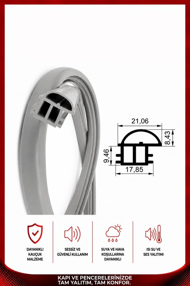 P 119 Steel Door Case Wick 6 Meters Gray