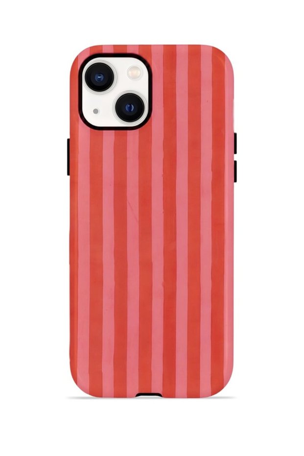 iPhone 13 Vorian Double Layer Case Tomato Red Stripe