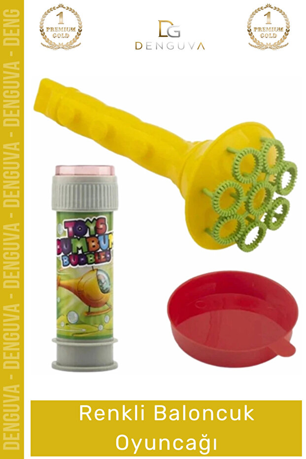 # لعبة ملونة للأطفال في الهواء الطلق، حزمة من الفقاعات سريعة الانفجار، لعبة فقاعات البوق