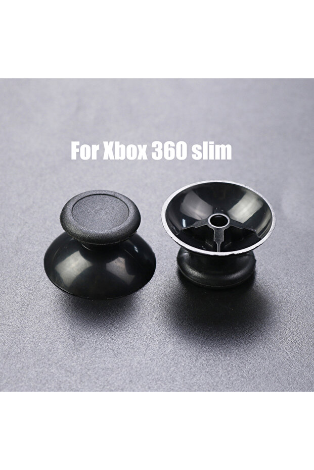 غطاء عصا التحكم التناظرية لجهاز Xbox 360 Slim (قطعتان) متوافق مع PS2 وPS3 وPS4 وXbox One Series S