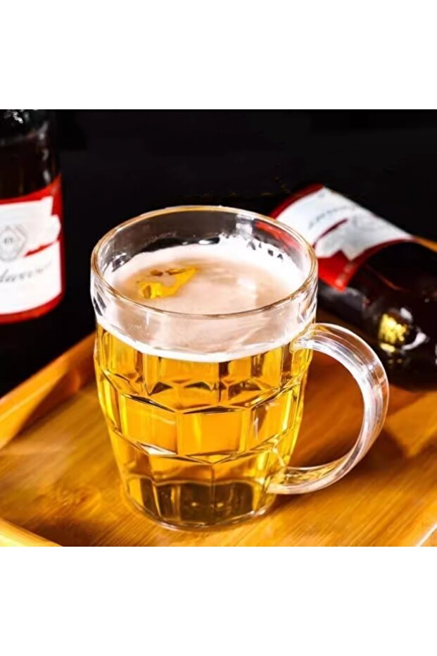 790ml Unbreakable 3 Sizes Acrylic Beer Cup KTV Large Beer Cup Plastic Drinks Cups Breakfast Milk Cof