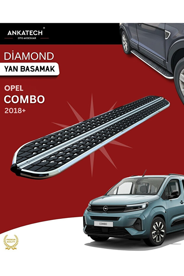 Opel Combo E Diamond Krom Yan Basamak 203 Cm 2018 Üzeri