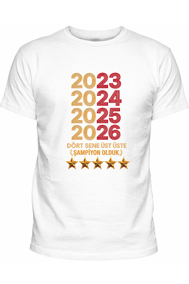2023-2024-2025-2026 We Won Four Consecutive Championships Printed T-Shirt
