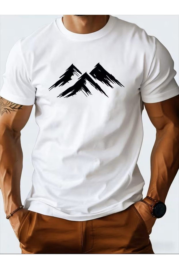 Printed T-Shirt. Short Sleeve Summer & Spring Casual Top Wear T-Shirt