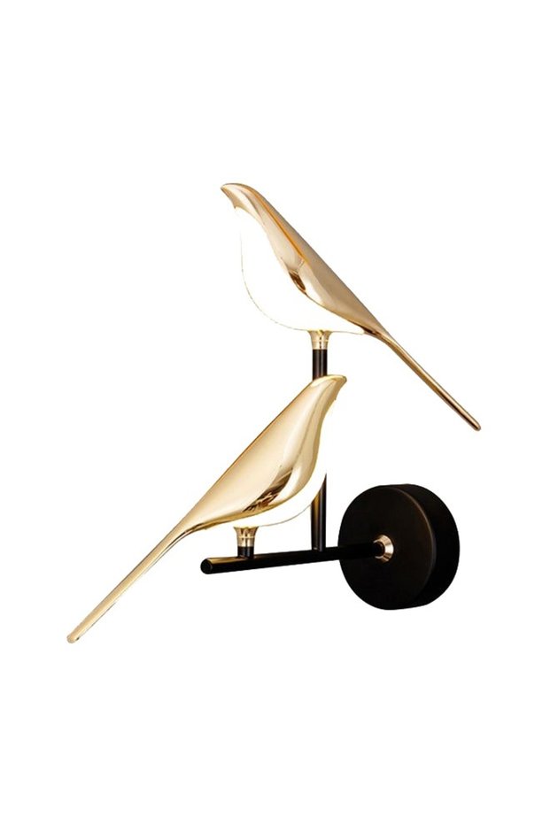 Modern Lighting, Wall lamp , Light, Dove shape, Suitable for bedroom and living room, dove shape, Gold, 40x35x12