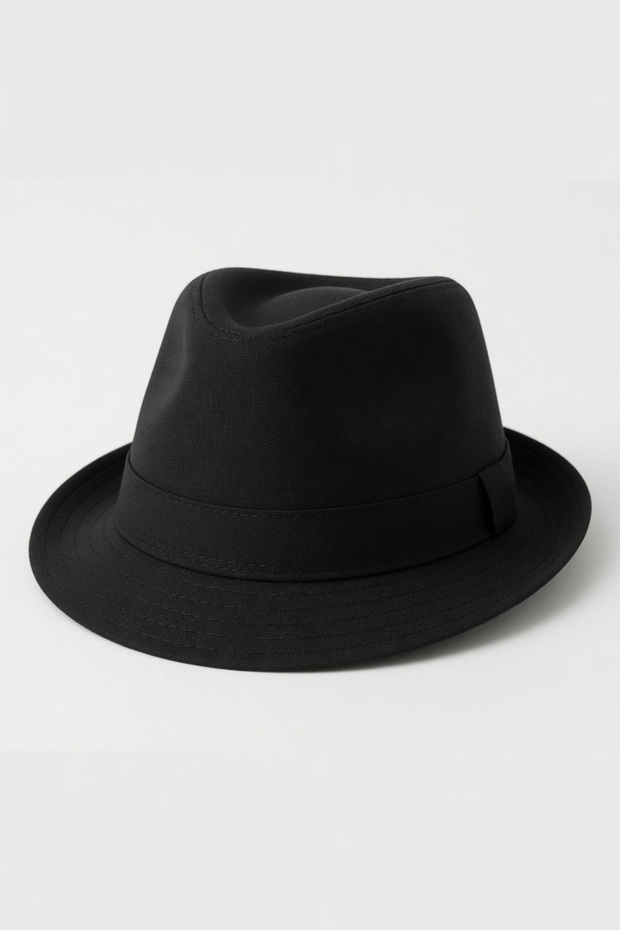 Men's Black Fedora Hat | Classic Suit and Casual Style Fedora Hat
