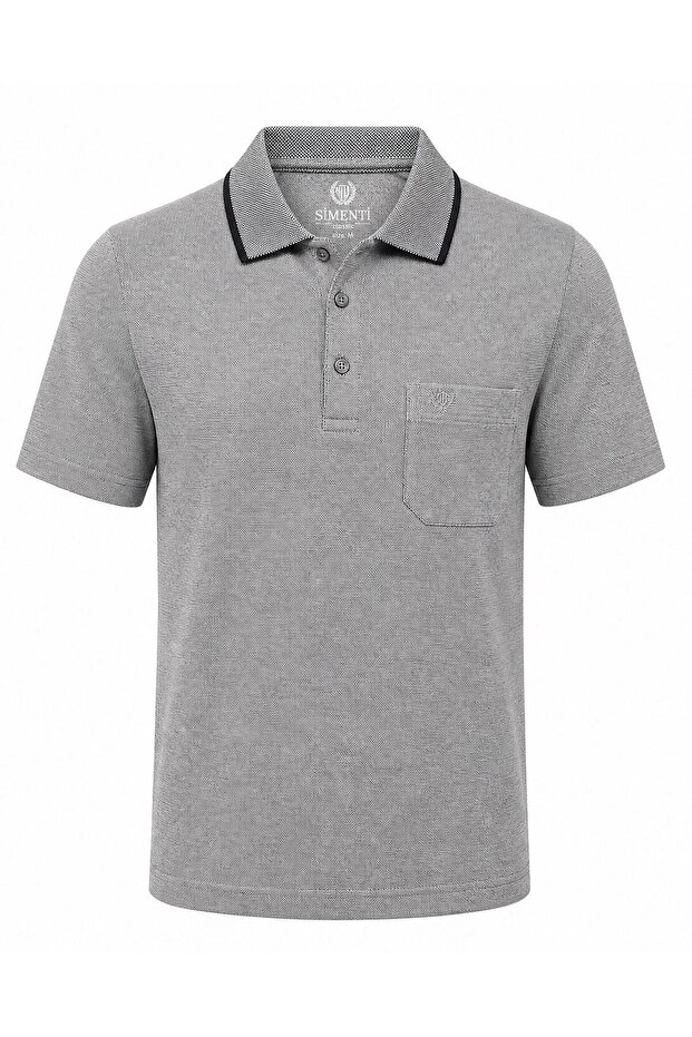 Polo Collar Classic Fit Short Sleeve Men's T-Shirt 7652