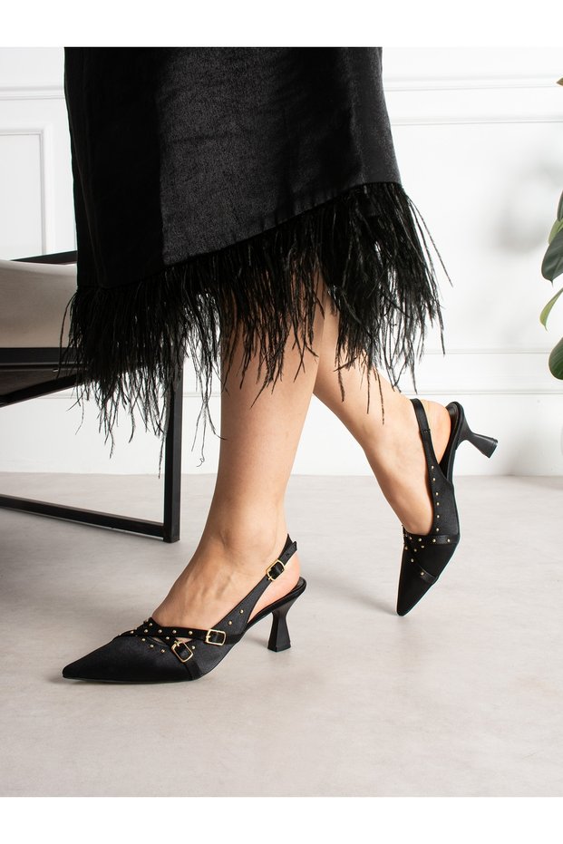 Zenvi̇a Black Heeled Women's Shoes
