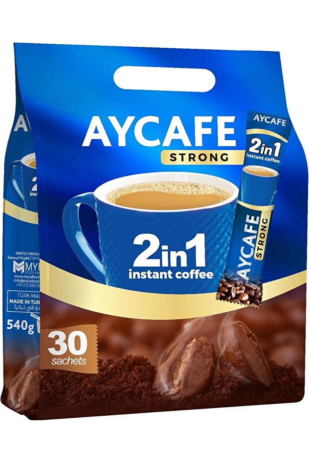 Instant 2-in-1 Black Coffee Soluble Single Sachet Pouch (30 Pack)