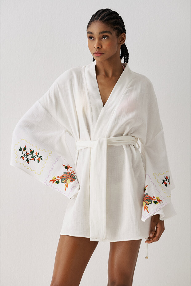 Ss6185 Patterned Kimono - 3