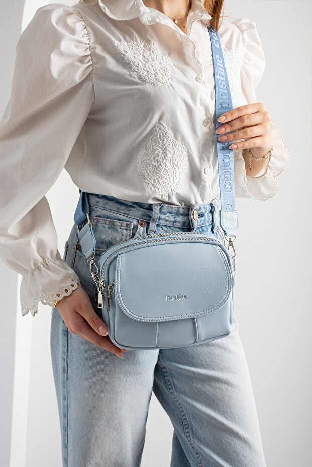 Three Compartment Crossbody Bag - 1