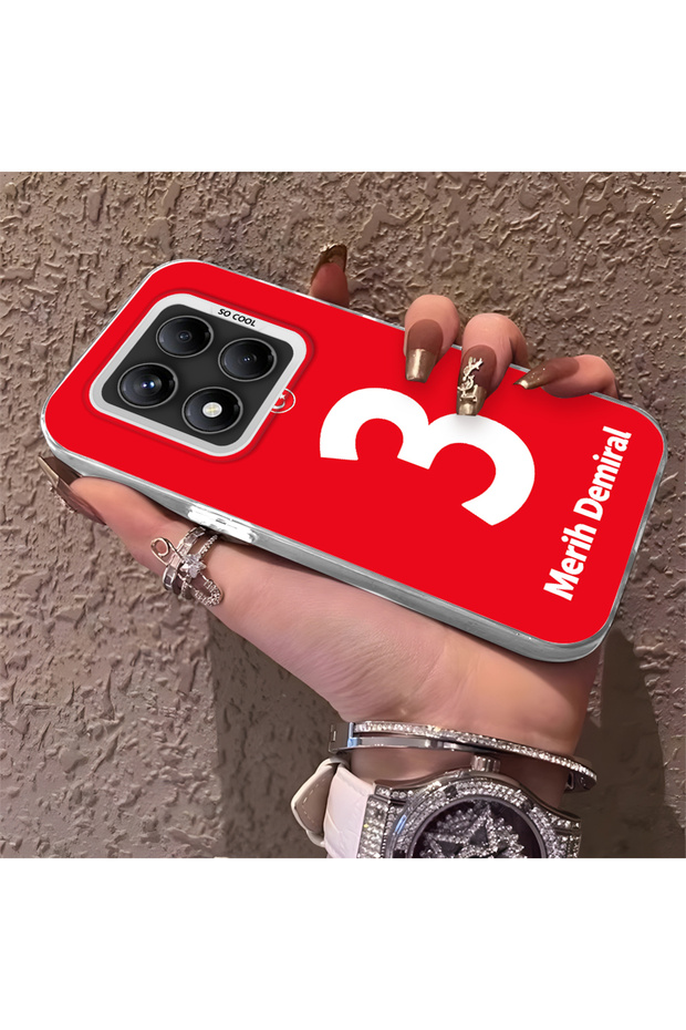 Silicone Edge Hard Back Phone Case Compatible with Redmi Note 14 Pro 4g Merih Demiral
