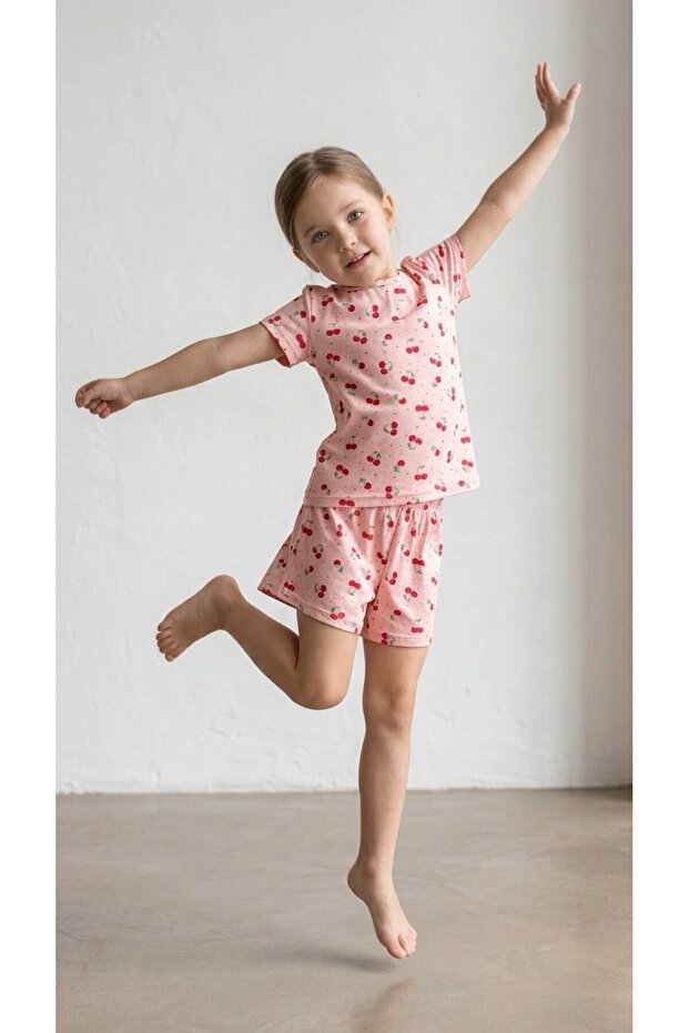 Girls' Summer Pajama Set for Ages 4,5,6,7,8,9,10,11