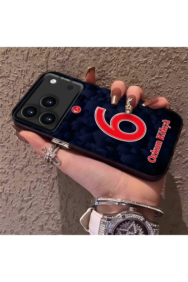 Silicone Edge Hard Back Phone Case Compatible with iPhone 17 Pro Orkun Kökçü