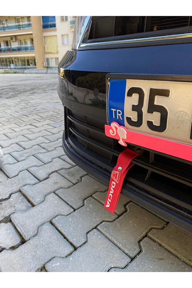Car Tow Rope Bumper Tow Strap Red Dacia Car