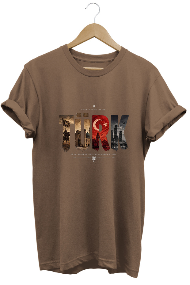 Yesterday Today Tomorrow Themed Turkish Written Special Design T-Shirt