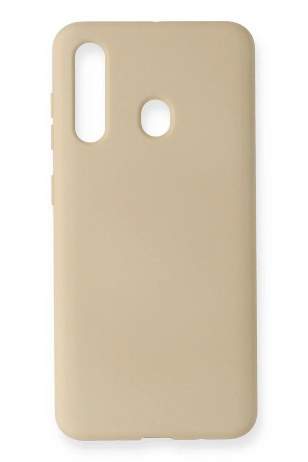Ilkeshop New Galaxy M40 Case Nano Inside Velvet Silicone (113529) - Bone