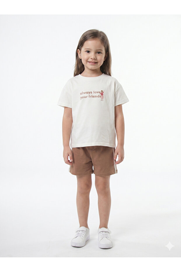 Girl's Summer Pajama Set 2-6 Years 44004