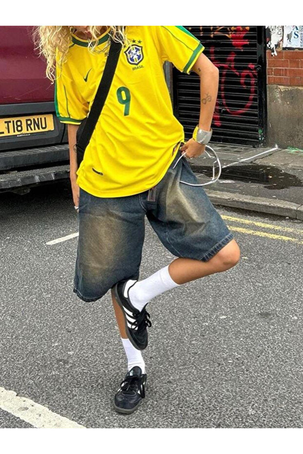 Brazil Detailed Jersey Oversize Unisex T-Shirt