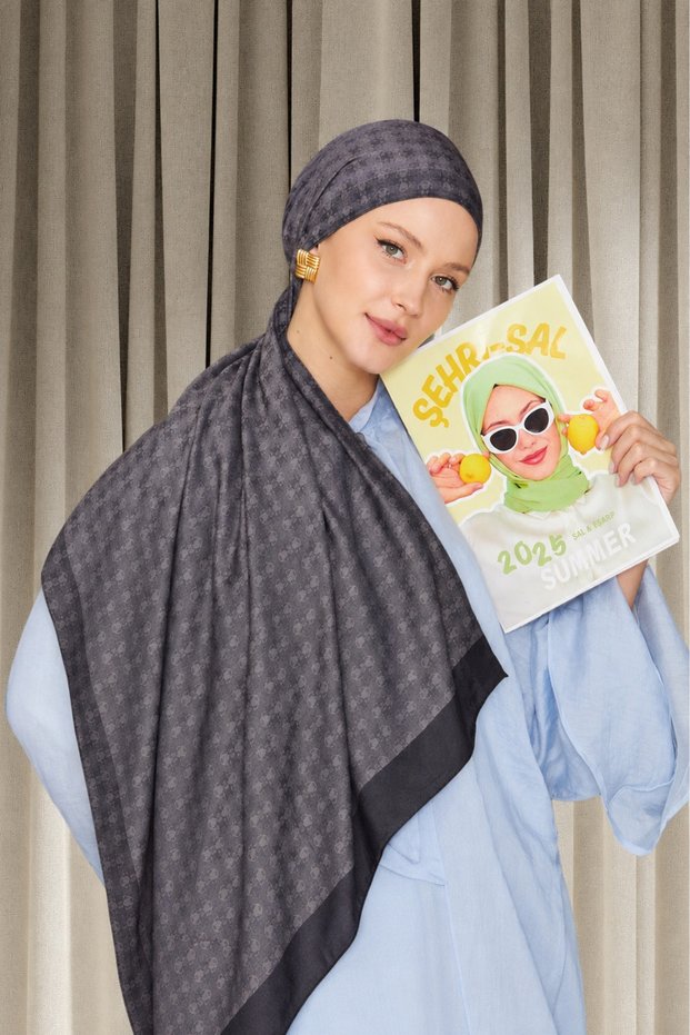 Women's Hijab Shawl Natural Fiber Jacquard Luxury Shawl