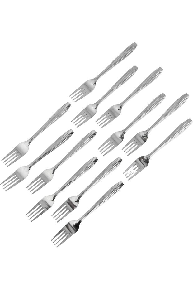 DC3147 Table Fork 12-Pieces, Silver