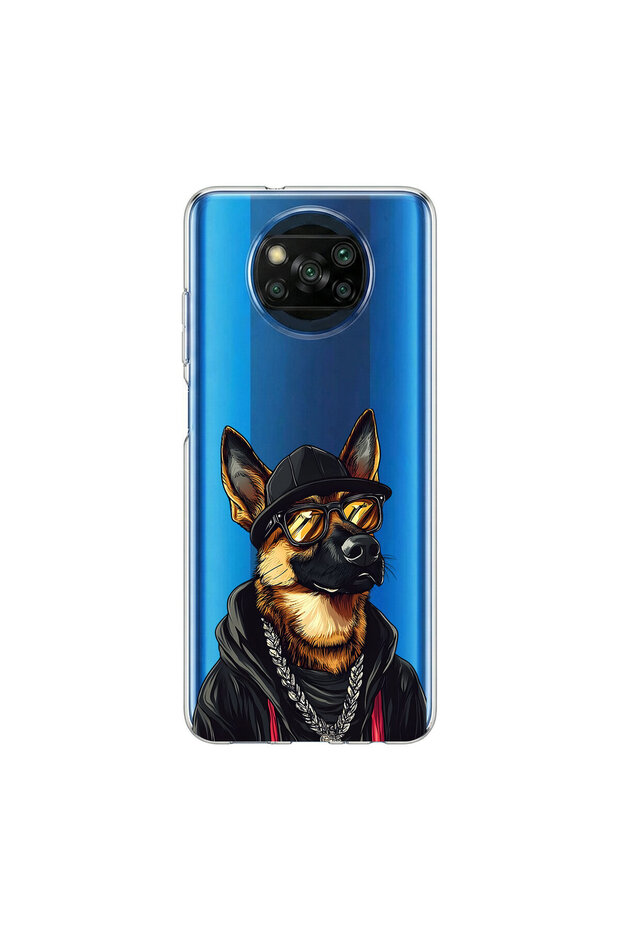 Cool Animal 7 Design Transparent Case Compatible with Poco X3 Pro
