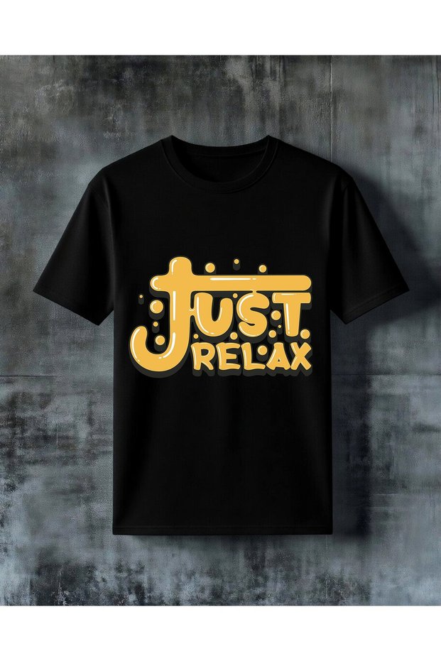 Just Relax Sari Graphic Printed Oversize T-Shirt