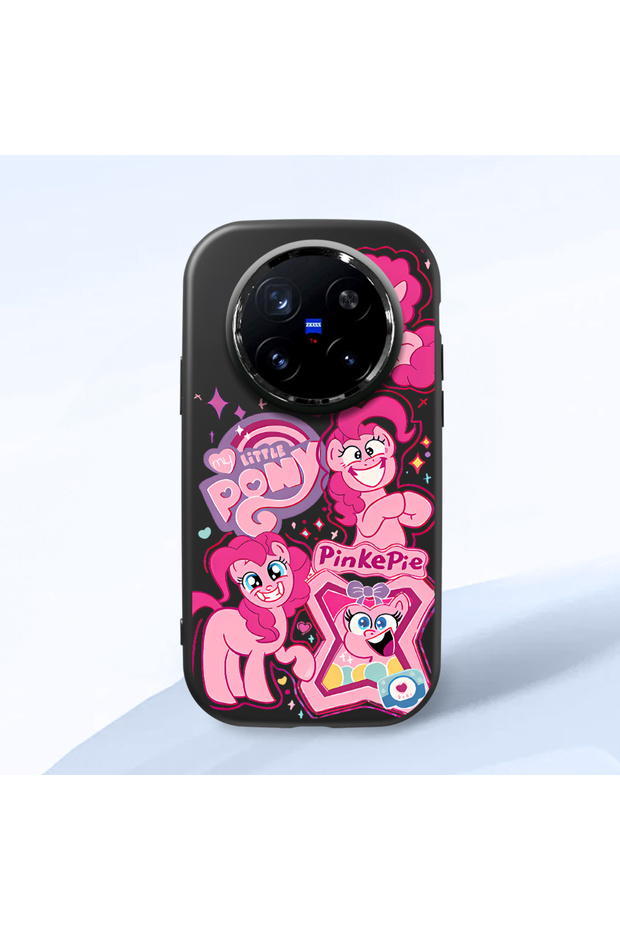 Vivo X200 Pro Compatible Shock-Absorbing Camera Protected Black Silicone Case