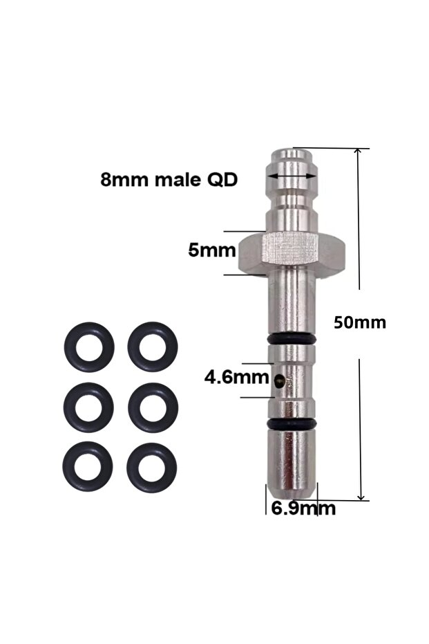 04 Filling Probe Quick Charging Adapter Valve 8mm Fill Nipple or 1/8BSPP Thread for High Pressure Ai