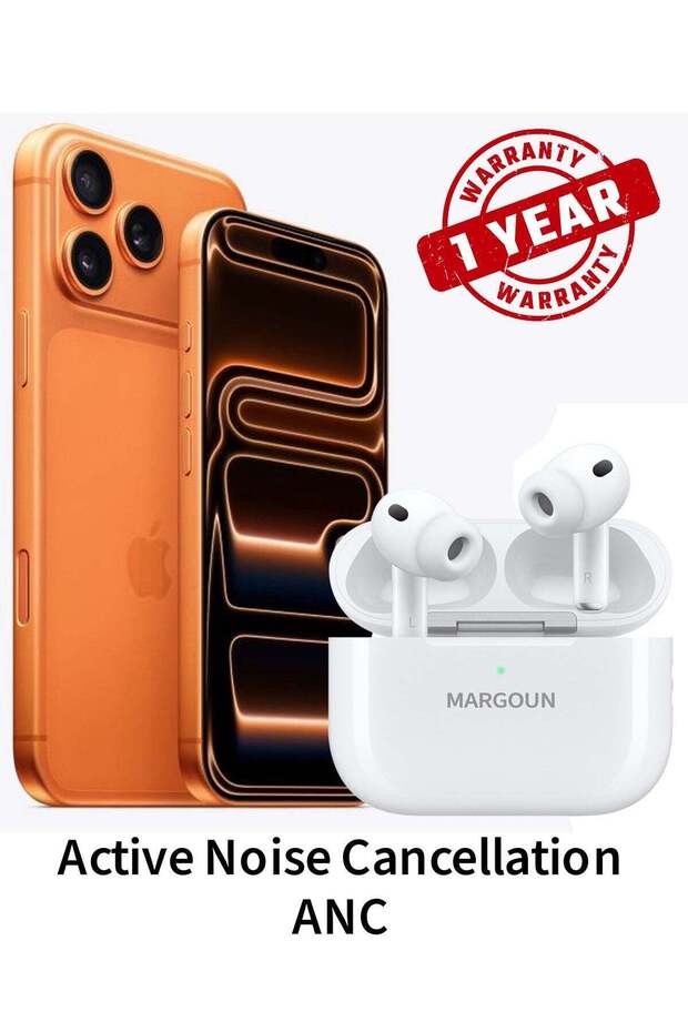 Wireless Earbuds Pro 2 (2nd Gen) 2022 ANC, Adaptive Transparency, 30-Hr Battery for iPhone 17 Pro Max - White