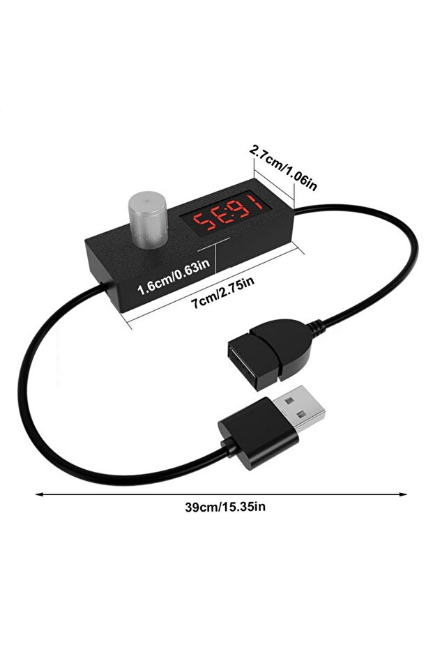كابل تمديد أسود بمنفذ USB مع مؤقت، سلك توصيل كهربائي موفر للطاقة